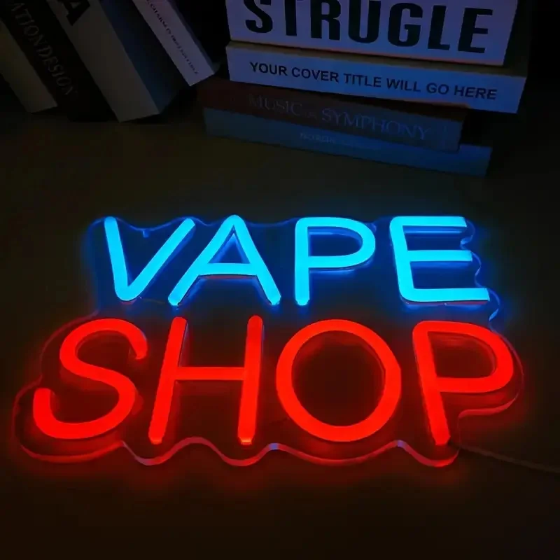 

Vape Shop Neon Sign LED Light Ideal Gift Easy to Use USB Powered for Man Cave Bedroom Store Business Decor Wall Mount Neon Signs