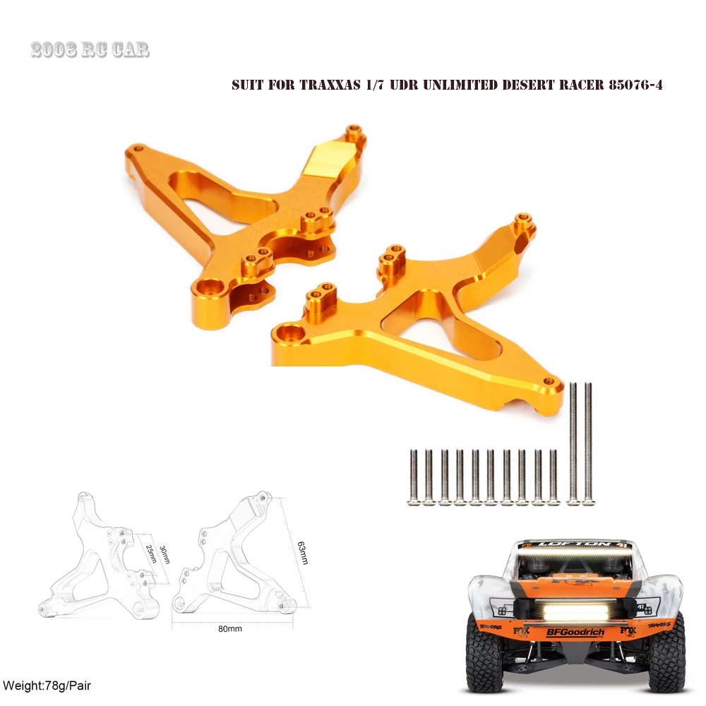 Aluminum#8538Shock Mounts Rear (left/right) Suspension Fixing Block Bracket for RC 1:7Traxxas UDR Unlimited Desert Racer 85086-4 
Aluminum#8538Shock Mounts Rear (left/right) Suspension Fixing Block Bracket for RC 1:7Traxxas UDR Unlimited Desert Racer 85086-4