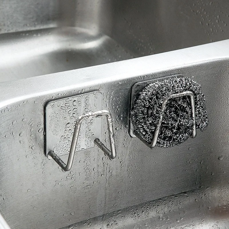 Kitchen Sink Sponges Holder Self Adhesive Sink Sponges Drain Drying Rack Kitchen Accessories 304 Stainless Steel Storage Holder
Kitchen Sink Sponges Holder Self Adhesive Sink Sponges Drain Drying Rack Kitchen Accessories 304 Stainless Steel Storage Holder