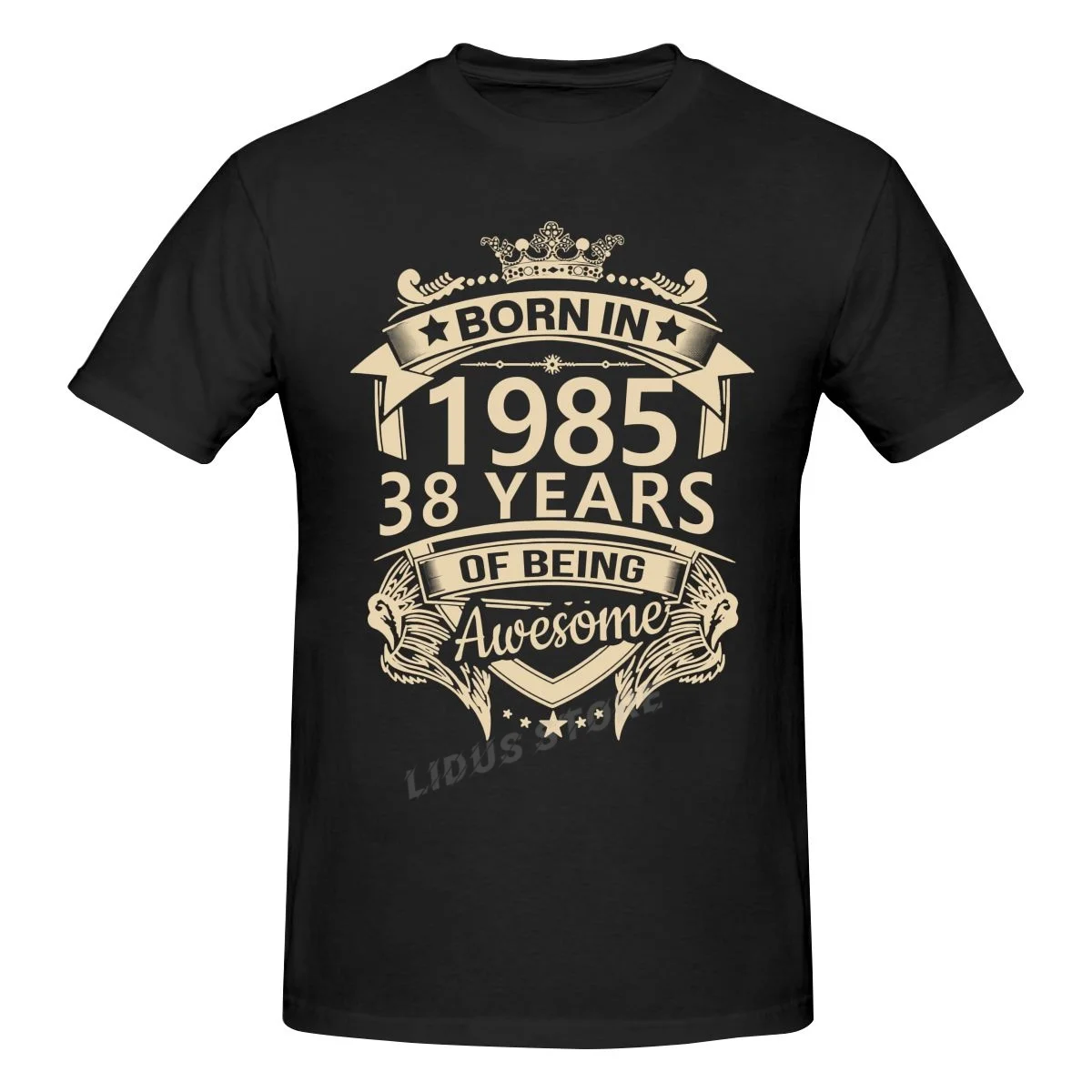 

Born In 1985 38 Years Of Being Awesome 38th Birthday Gift T shirt Harajuku Short Sleeve T-shirt 100% Cotton Graphics Tshirt Tops