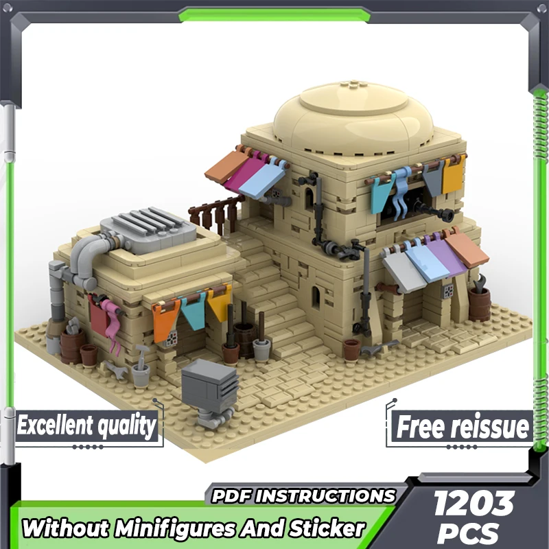 Moc Building Bricks Star Movie Model Desert House Colorful Version Technology Modular Blocks Gift Christmas Toy DIY Set Assembly
Moc Building Bricks Star Movie Model Desert House Colorful Version Technology Modular Blocks Gift Christmas Toy DIY Set Assembly