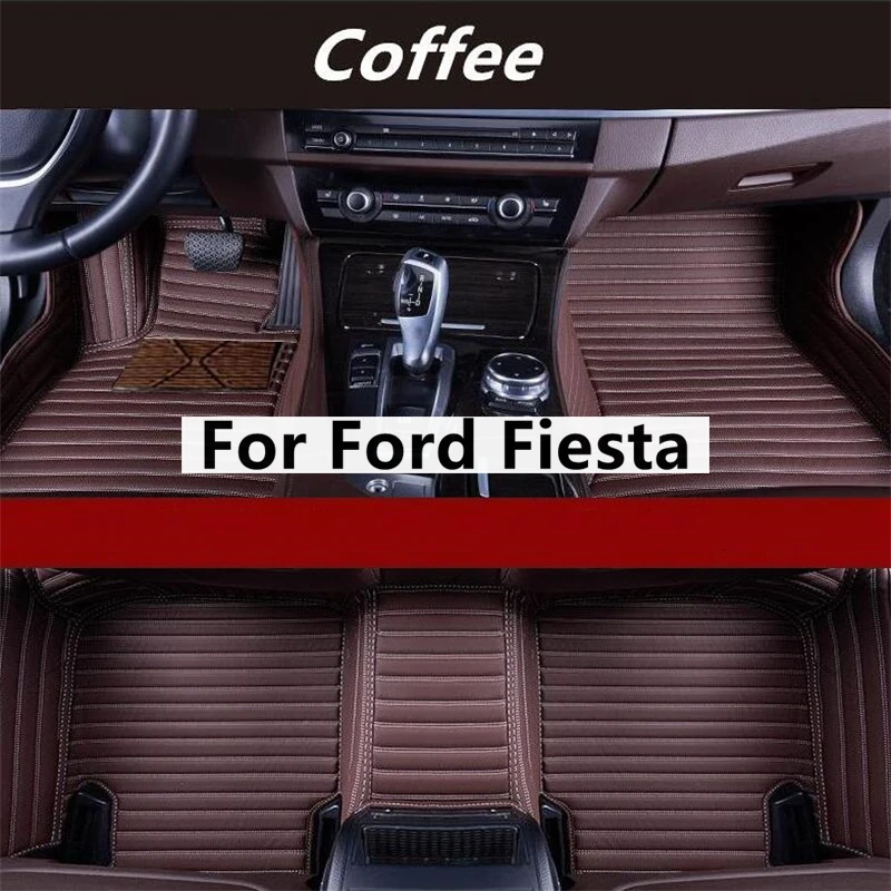 

Поперечные зернистые пользовательские автомобильные коврики для Ford Fiesta, автомобильные аксессуары, коврик для ног