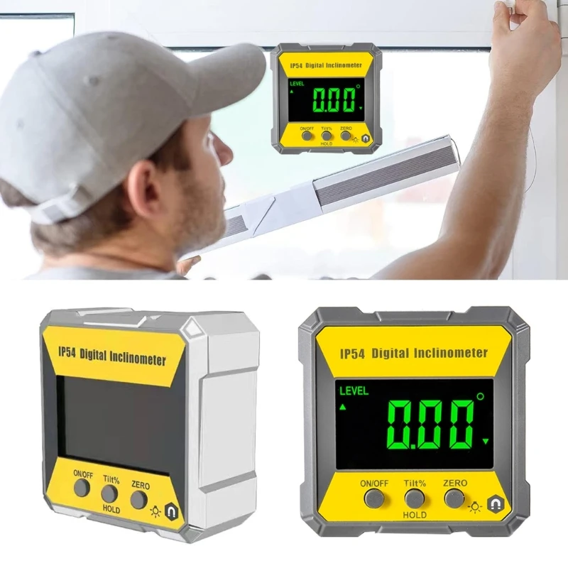 Magnetic Digital Angles Meter Waterproof Digital Protractor Angles Gauges Level with Magnetic Base & LCD Display
Magnetic Digital Angles Meter Waterproof Digital Protractor Angles Gauges Level with Magnetic Base & LCD Display