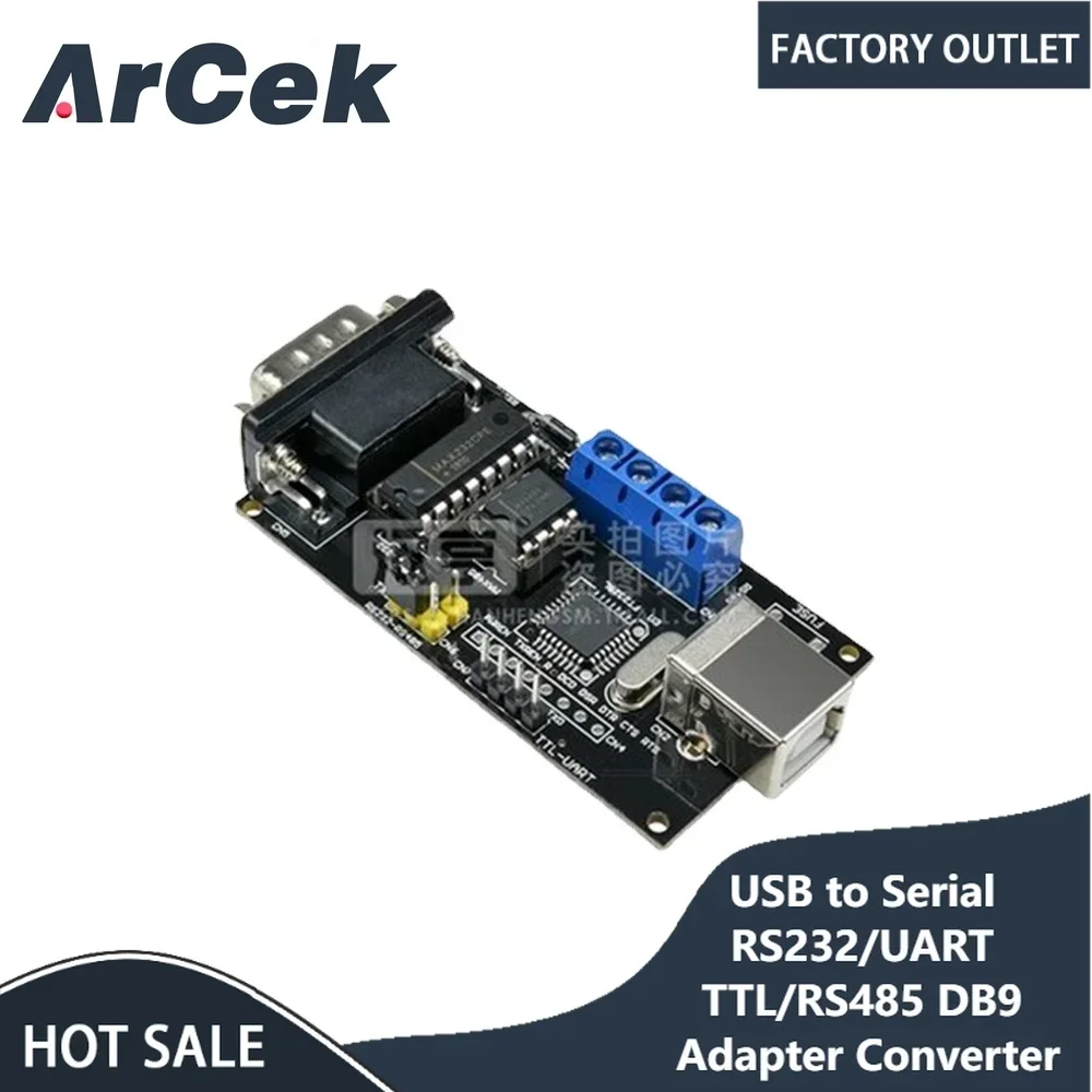 

USB to Serial RS232/UART TTL/RS485 DB9 Adapter Converter Module for FTDI FT232BM/BL Provide the USB Driver For Linux For Windows