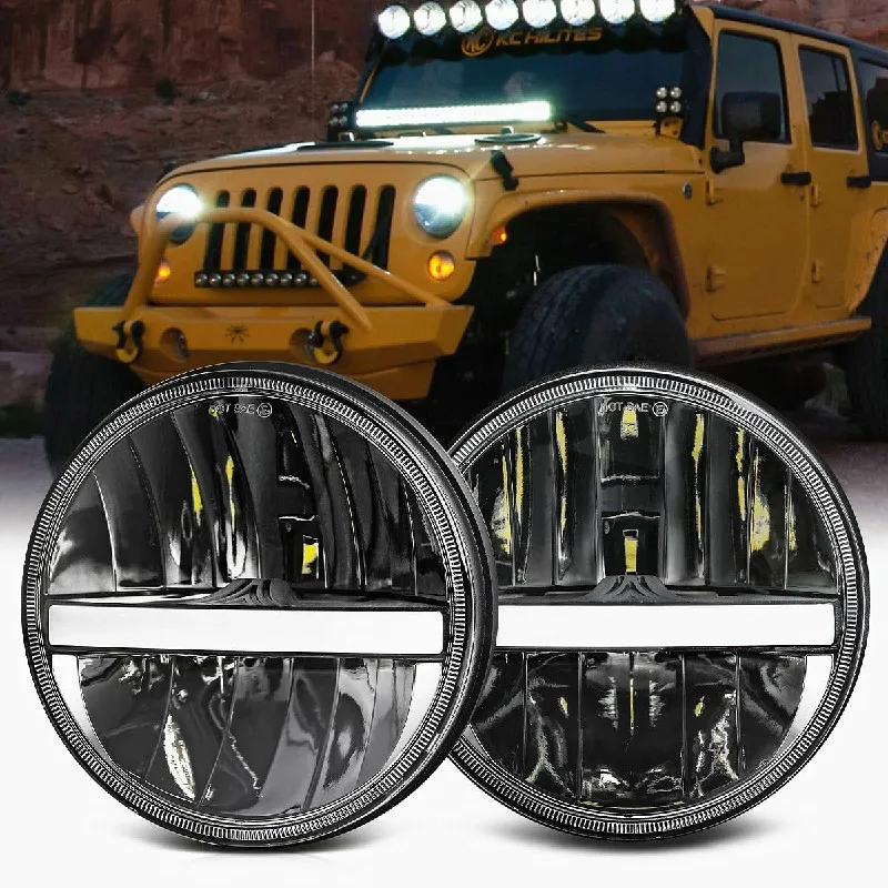 7 Inch Round Fog Work Light DOT Approved LED Headlights Compatible with Jeep Land Rover Turn Signal Amber White DRL Headlamp
7 Inch Round Fog Work Light DOT Approved LED Headlights Compatible with Jeep Land Rover Turn Signal Amber White DRL Headlamp