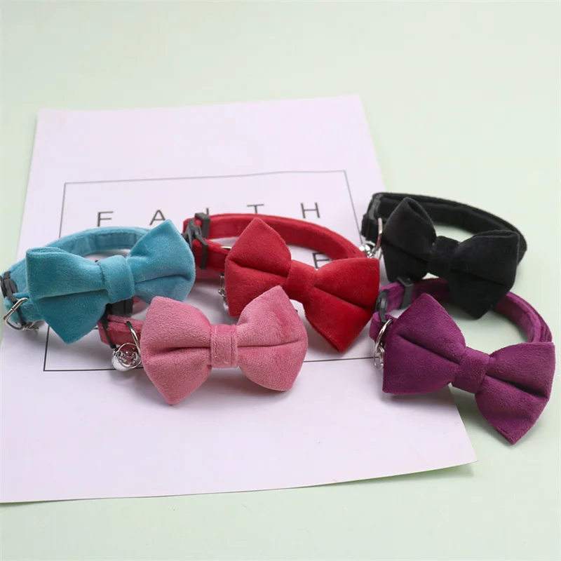 Pet Collars New Pet Bow Bell Collars Cute Cat Collars Pet Supplies Multicolor Adjustable Pet Dressing Tool Pet Accessories
Pet Collars New Pet Bow Bell Collars Cute Cat Collars Pet Supplies Multicolor Adjustable Pet Dressing Tool Pet Accessories