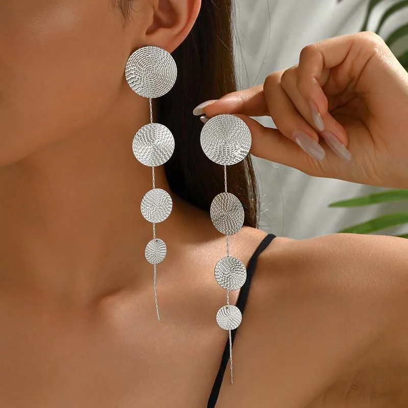 Fashion Gold Color Circular Pendant Earrings For Women Exaggerated Metal Long Tassel Round Geometric Earrings Jewelry Gifts 4 Mallzona Sbb5bcada7d704e29bc0a827436042935f Fashion Gold Color Circular Pendant Earrings For Women Exaggerated Metal Long Tassel Round Geometric Earrings Jewelry Gifts Mallzona