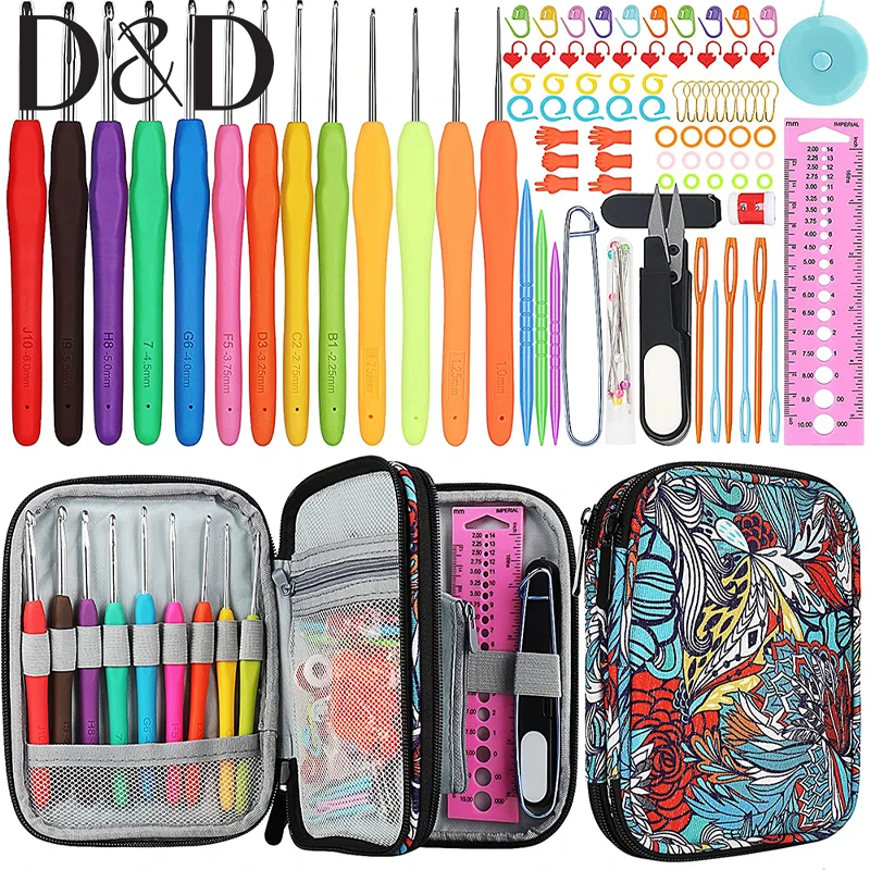 101pcs Crochet Hook Set Ergonomic Crochet Hook Soft Grip Crochet Supplies Crochet Starter Kit for Beginners
101pcs Crochet Hook Set Ergonomic Crochet Hook Soft Grip Crochet Supplies Crochet Starter Kit for Beginners