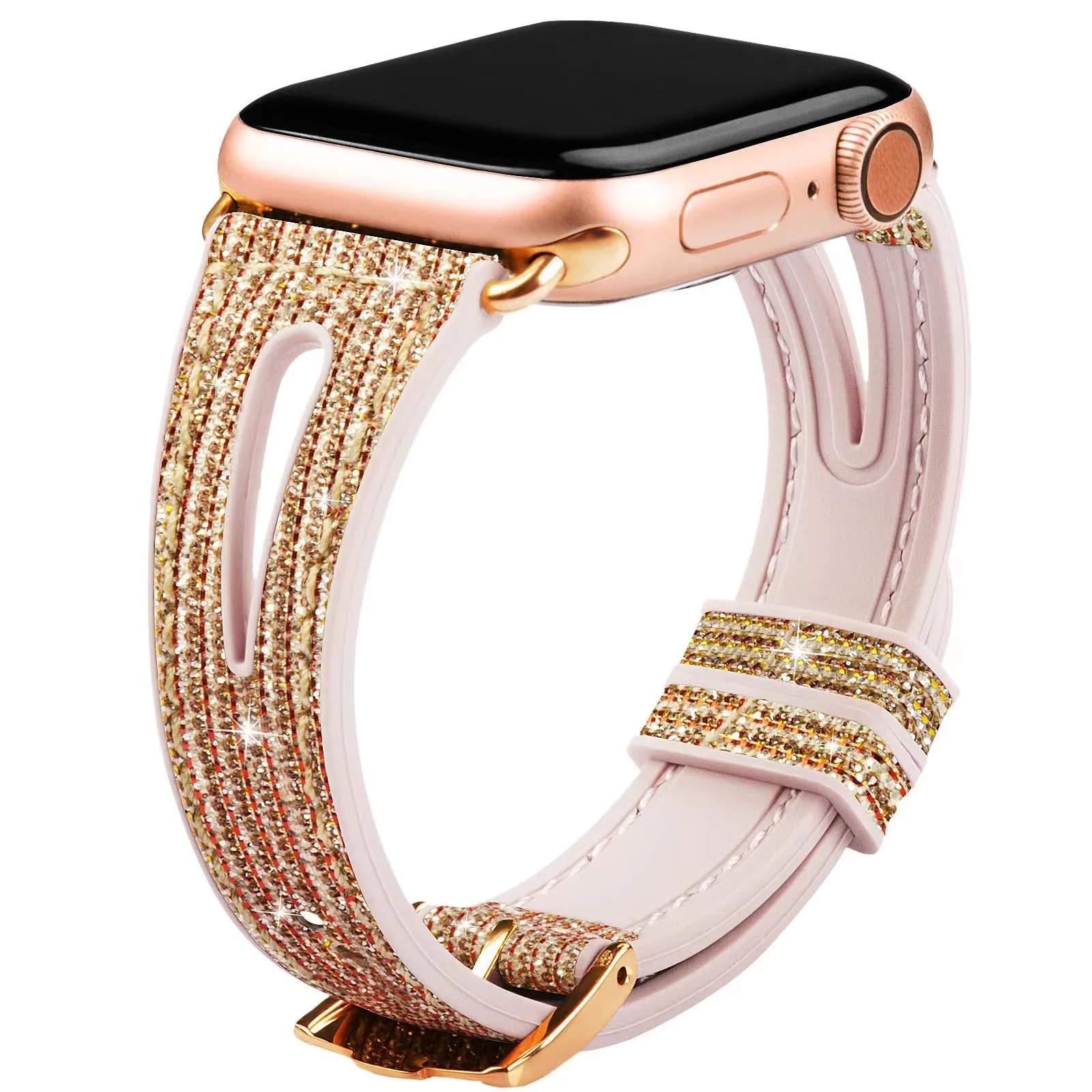 Браслет силиконовый для Apple Watch Band 41 мм 45 мм SE 6 40 мм 44 мм, блестящий женский браслет для iWatch Series 9 8 7 6 5 4 3 38 мм
Браслет силиконовый для Apple Watch Band 41 мм 45 мм SE 6 40 мм 44 мм, блестящий женский браслет для iWatch Series 9 8 7 6 5 4 3 38 мм