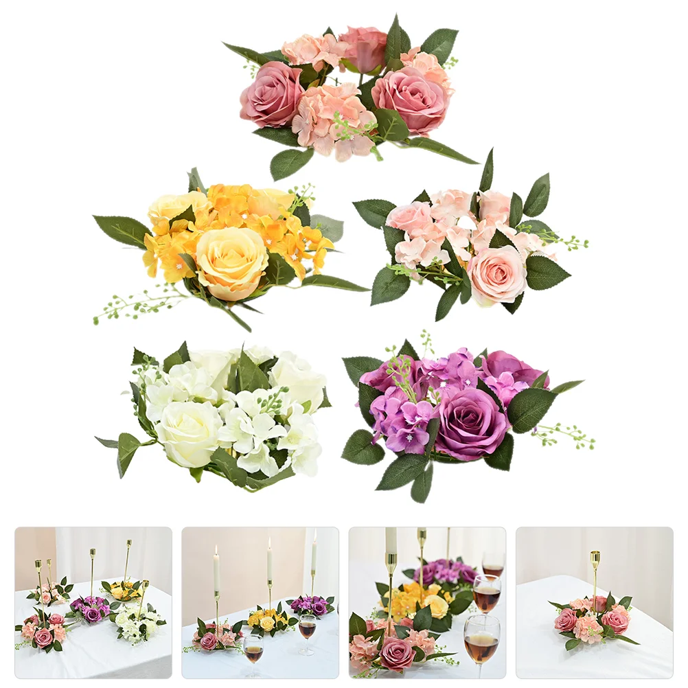 Artificial Candlestick Garland Wreath Flower Wreaths Rings Floral Valentine Wedding Decoration Party for Pillars Plant
Artificial Candlestick Garland Wreath Flower Wreaths Rings Floral Valentine Wedding Decoration Party for Pillars Plant