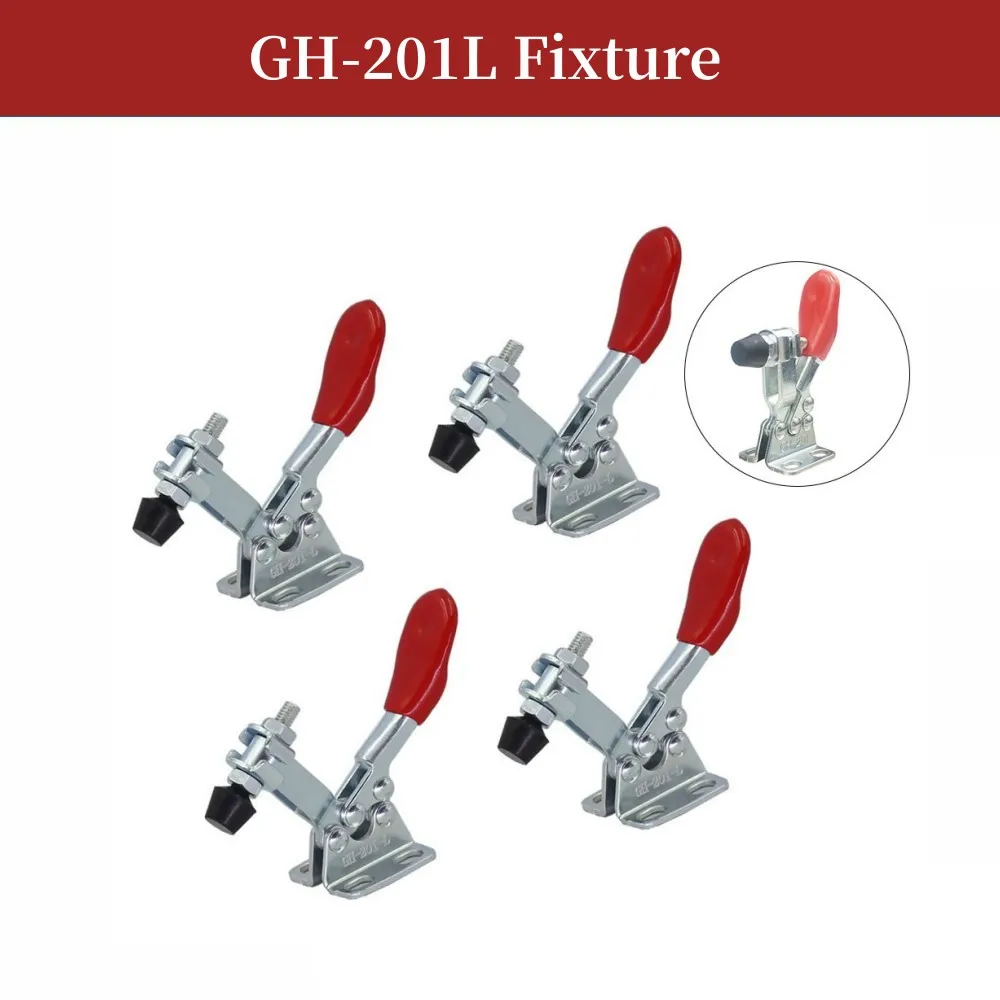 Galvanized Iron 4 Pack Toggle Clamp GH201L Quick Release Tool Fixture Clamping Force 27Kg 60lbs Applicable
Galvanized Iron 4 Pack Toggle Clamp GH201L Quick Release Tool Fixture Clamping Force 27Kg 60lbs Applicable