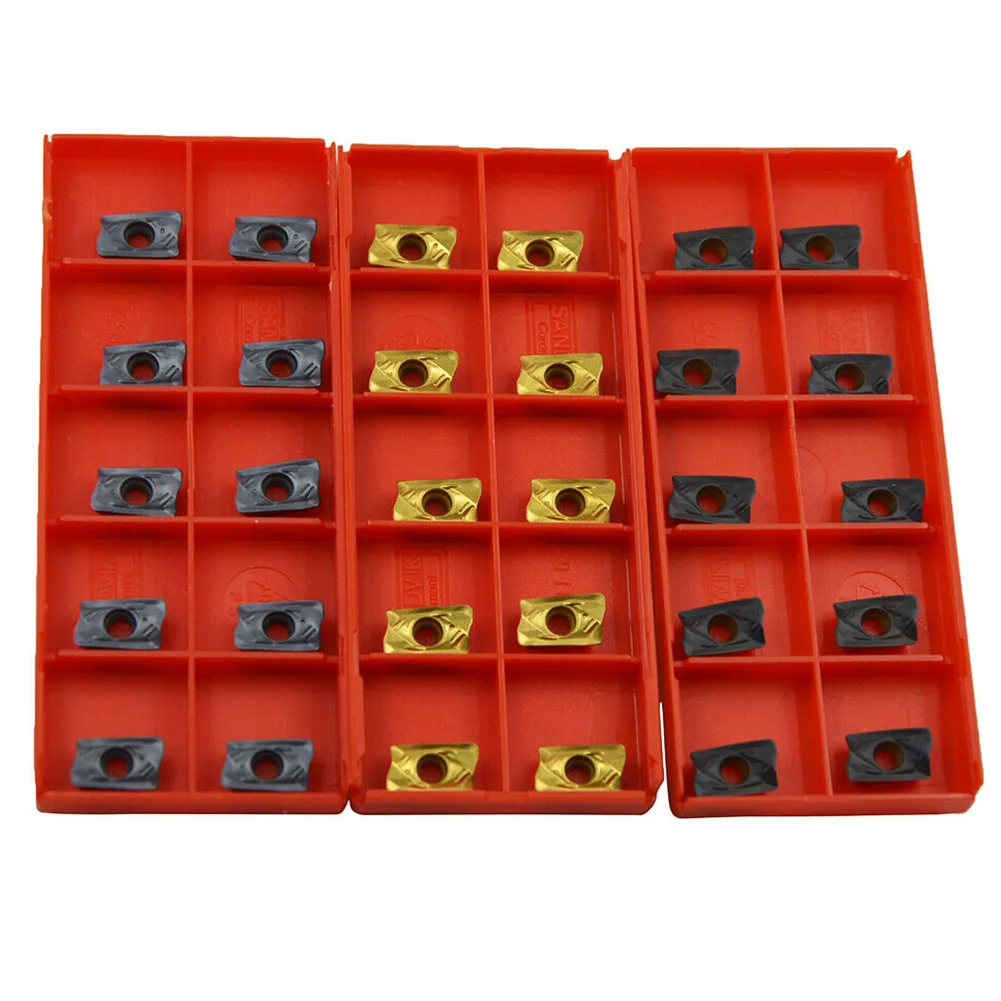 

30pcs R390-11T308M-PM 1025 1130 4230 Carbide Inserts Lathe Turning Tool For Semi-fining Finishing Grinding Machinery Accessories