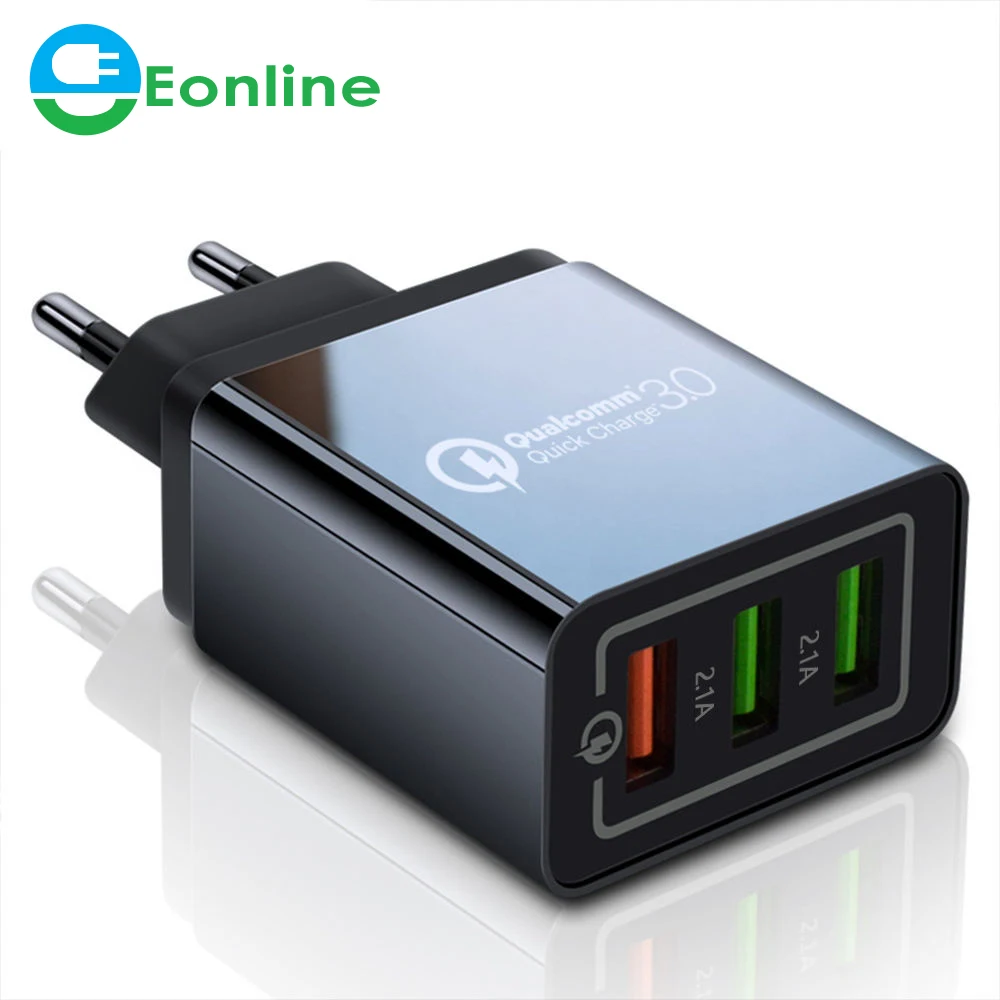 EONLINE 18W Quick Charge 3.0 Multi USB Charger Fast EU Plug Wall Adapter QC 3.0 Mobile Phone Charging For iPhone X 7 Samsung
EONLINE 18W Quick Charge 3.0 Multi USB Charger Fast EU Plug Wall Adapter QC 3.0 Mobile Phone Charging For iPhone X 7 Samsung