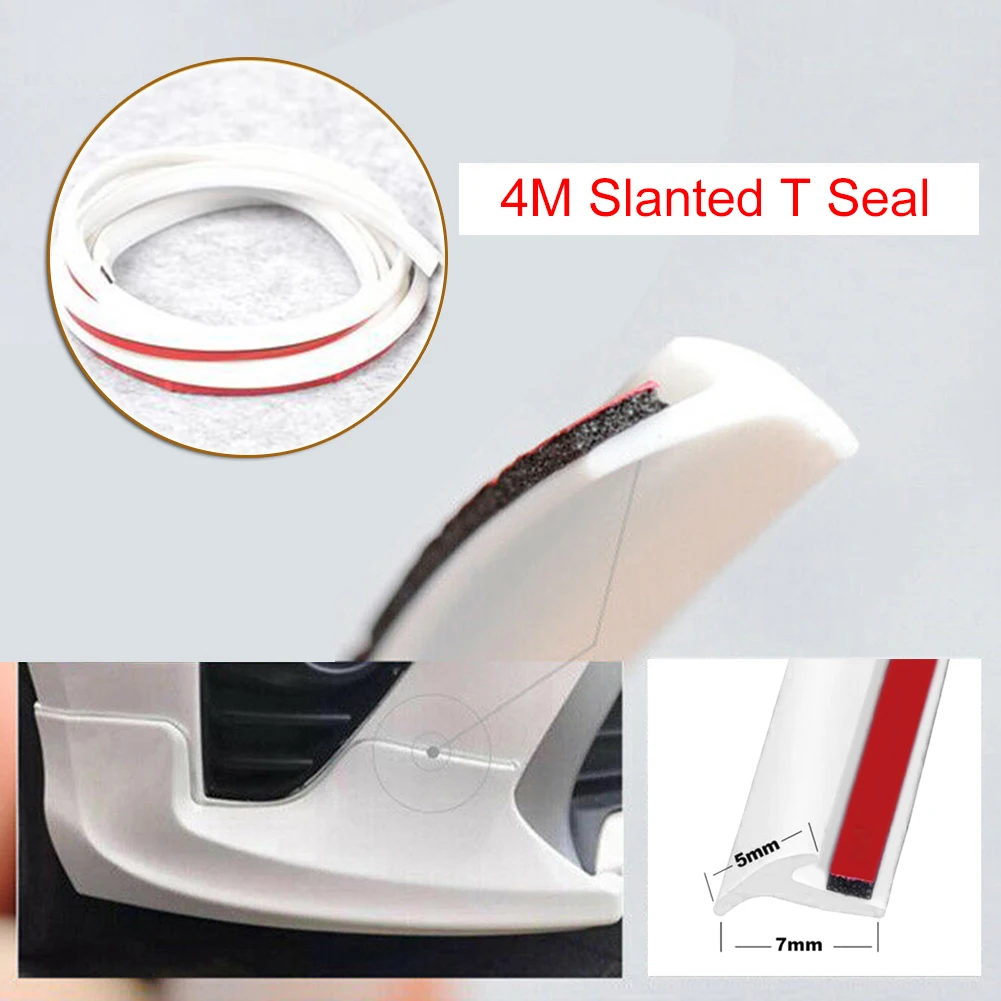 Noise Reduction Car Seal Strip for Front Rear Bumper & Lip Headlight Side Skirt 4M T Shape Rubber Moulding Trim
Noise Reduction Car Seal Strip for Front Rear Bumper & Lip Headlight Side Skirt 4M T Shape Rubber Moulding Trim
