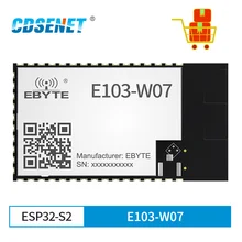 2Pcs CDSENET Wireless Wifi Module ESP32-S2 WIFI Mesh Ad Hoc Network AT Command E103-W07 10 DBi for Smart Home Industrial
2Pcs CDSENET Wireless Wifi Module ESP32-S2 WIFI Mesh Ad Hoc Network AT Command E103-W07 10 DBi for Smart Home Industrial