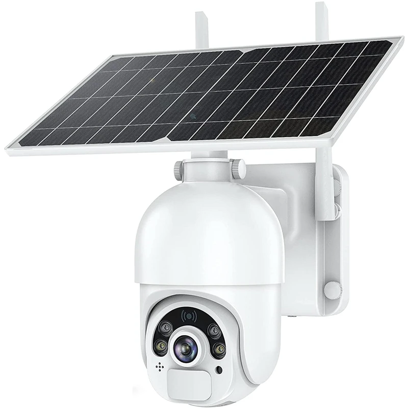 

Outdoor Solar Security Cameras, 1080P Wireless Wifi Home PTZ Camera,PIR Dual Detection Surveillance Camera