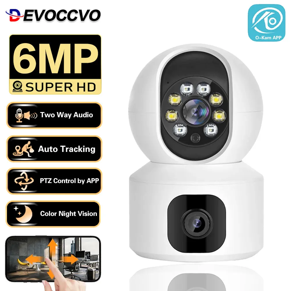 3K 6MP WiFi Camera Dual Screen Baby Monitor Home Secuiry Camera Ai Human Detection Color Night Vision CCTV Video Surveillance
3K 6MP WiFi Camera Dual Screen Baby Monitor Home Secuiry Camera Ai Human Detection Color Night Vision CCTV Video Surveillance
