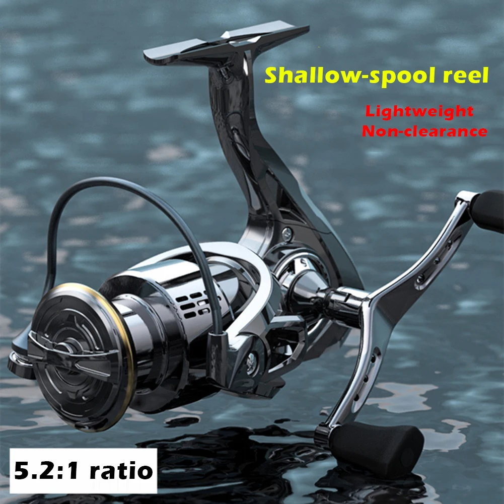New Lightweight Spinning Reel 10KG Max Drag Shallow Spool Single/Double Grip Fishing Reel Metal Spool Reel Freshwater Saltwater
New Lightweight Spinning Reel 10KG Max Drag Shallow Spool Single/Double Grip Fishing Reel Metal Spool Reel Freshwater Saltwater