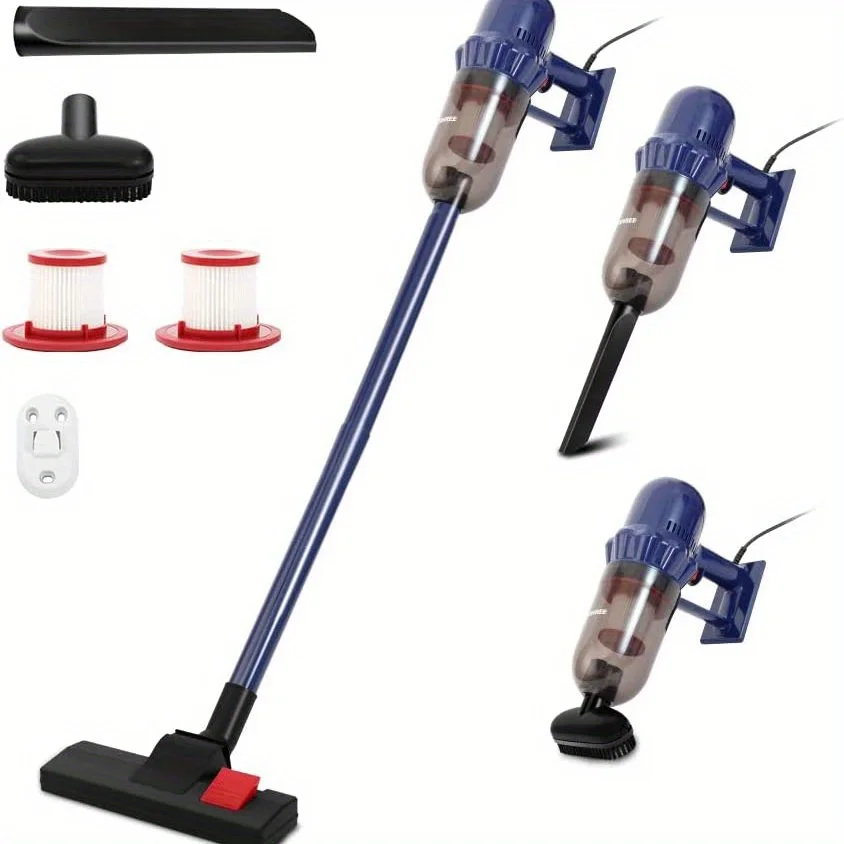 Handheld Corded Stick Strong Suction 600W Motor Vacuum Cleaner, Lightweight Vacuum Cleaner Pet Hair Floor And Carpet, Navy Blue
Handheld Corded Stick Strong Suction 600W Motor Vacuum Cleaner, Lightweight Vacuum Cleaner Pet Hair Floor And Carpet, Navy Blue
