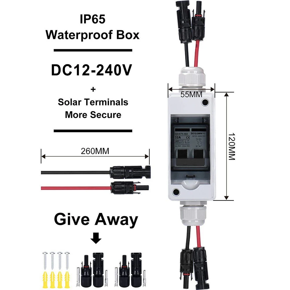1pcs PV Isolator Switch For Solar Panel Rated Voltage DC12 400V Nominal Current 100A IP65 Waterproof Electrical Equipment
1pcs PV Isolator Switch For Solar Panel Rated Voltage DC12 400V Nominal Current 100A IP65 Waterproof Electrical Equipment