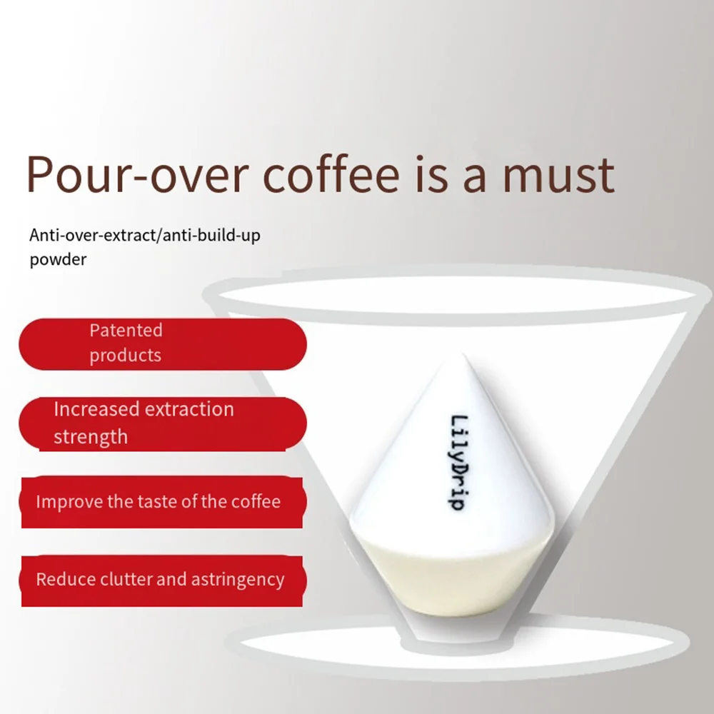 Coffee filtration and extraction tools enhance sweetness and reduce excessive extraction. Cone shaped filter cup hand flushing o
Coffee filtration and extraction tools enhance sweetness and reduce excessive extraction. Cone shaped filter cup hand flushing o