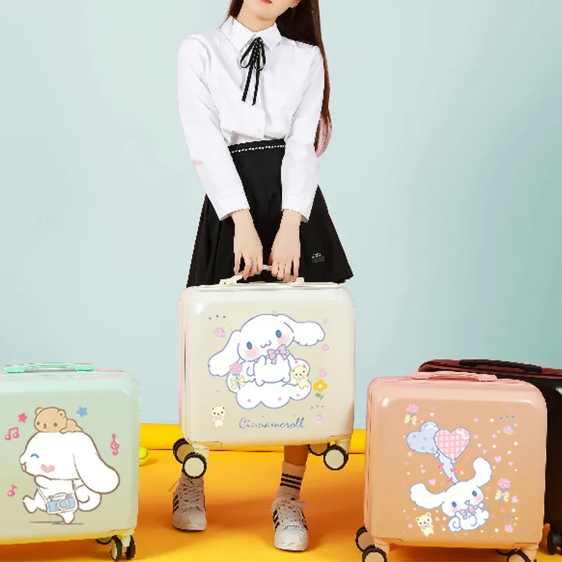 

Sanrio Luggage Trolley Case Suitcase Password Box Cinnamoroll Cartoon Silent Waterproof Wear-Resistant High-Value Boarding Case