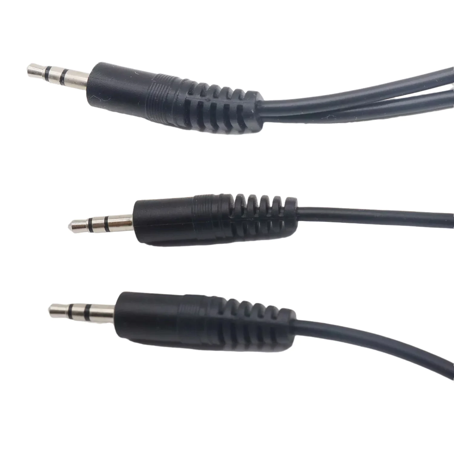 

3.5mm 1/8" Male Plug To 2 x 3.5mm Male TRS 3 Pole Y Splitter Stereo Aux Headphone Audio Adapter Connector Cable 5ft 1.5m