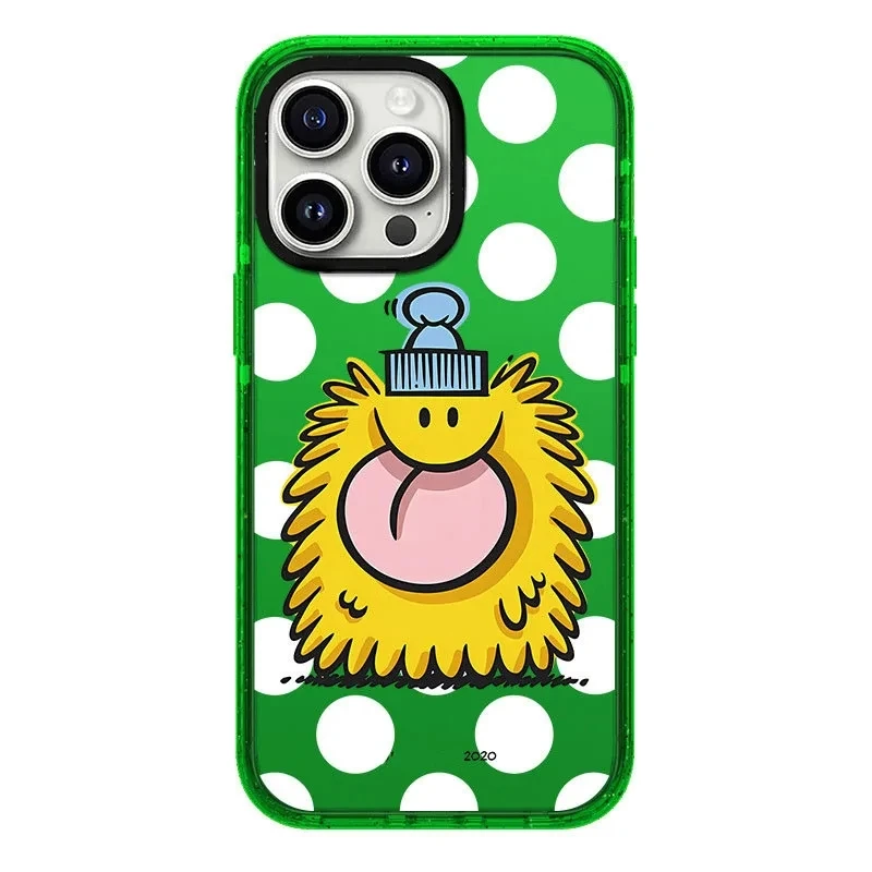 

2.0 Version Acrylic Upgrade Border Cartoon Monster Phone Case Cover for IPhone 11 12 13 14 15 Pro Max Case for IPhone 15 Pro Max