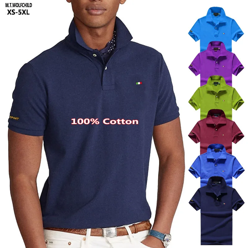 100% Cotton Men Polo Shirts High Quality Summer New Solid Color Casual Shirt Short Sleeve Polos Hommes Clothing Mens Tops XS-5XL
100% Cotton Men Polo Shirts High Quality Summer New Solid Color Casual Shirt Short Sleeve Polos Hommes Clothing Mens Tops XS-5XL