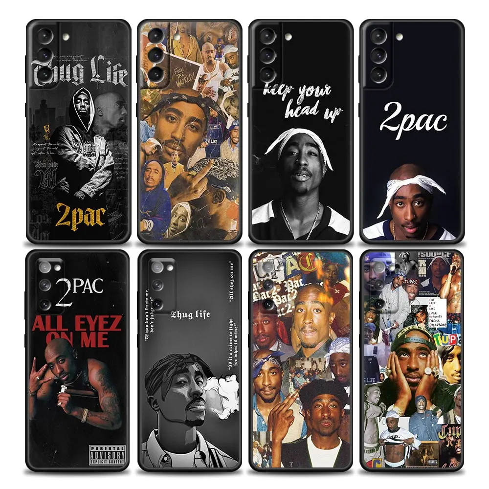 

Rapper 2pac Tupac Singer Phone Case For Samsung Galaxy S23 S22 S21 S20 Ultra Plus 5G Fe S10 S9 S8 Plus S10E LITE 4G Black Cover