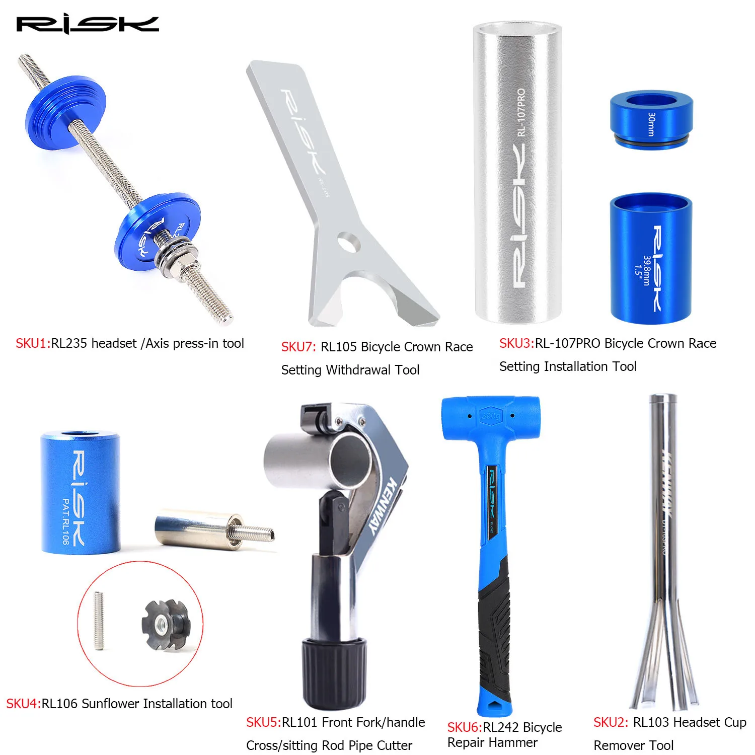 RISK RL103 Universal Bicycle Bike Upper Lower Bowl Headset Cup Removal Tool Remover For 1-1/8, 1-1/4 and 1-1/2inch(32.5 to 56mm)
RISK RL103 Universal Bicycle Bike Upper Lower Bowl Headset Cup Removal Tool Remover For 1-1/8, 1-1/4 and 1-1/2inch(32.5 to 56mm)