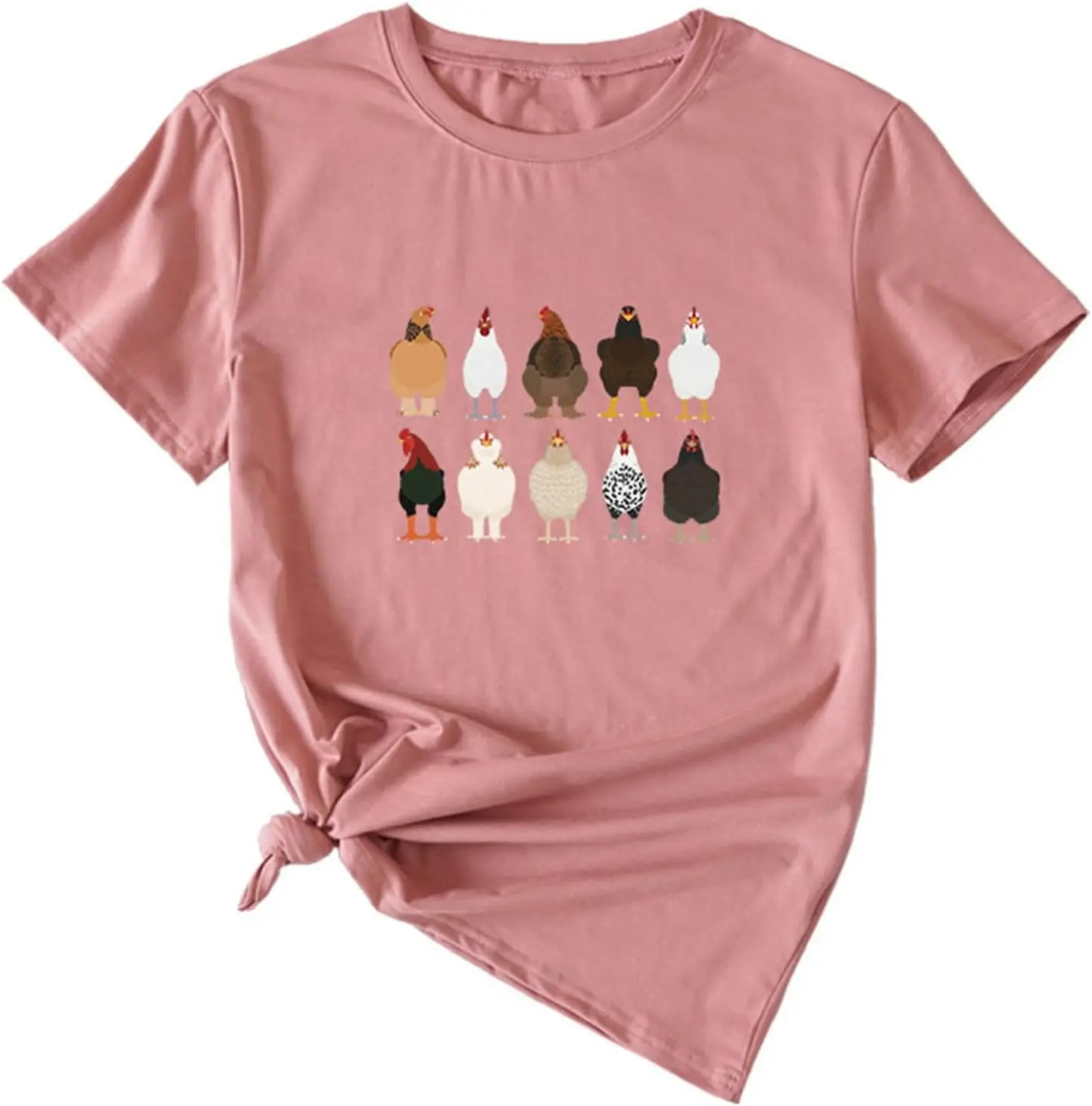 Chicken Shirt for Women,Casual Fashion Loose Printed Round Neck T-Shirt for Men and Women
Chicken Shirt for Women,Casual Fashion Loose Printed Round Neck T-Shirt for Men and Women