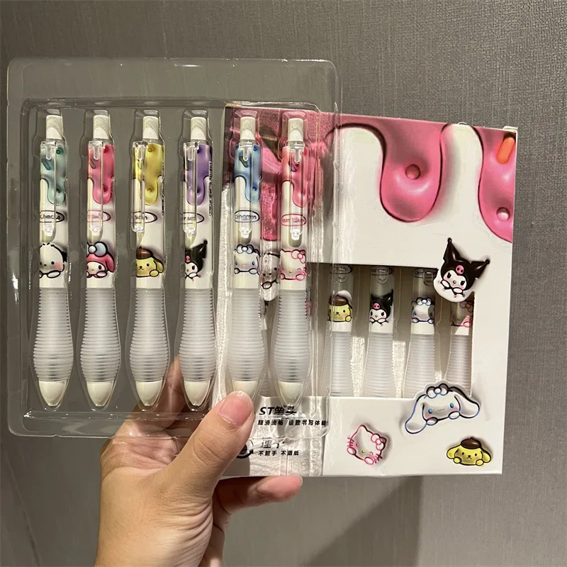 6pcs Sanrio Series Cute Signature Pen Press Pen Stationery Store Boxed Student Study Supplies Wholesale Gel Pen Roller Ball Pen
6pcs Sanrio Series Cute Signature Pen Press Pen Stationery Store Boxed Student Study Supplies Wholesale Gel Pen Roller Ball Pen