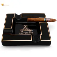 

MONTECRISTO Cigar Ashtray Hot Sale Large Ceramic Ashtray Living Room Creative Personality 4 Slot Ashtray Holder Ashtray CA-002