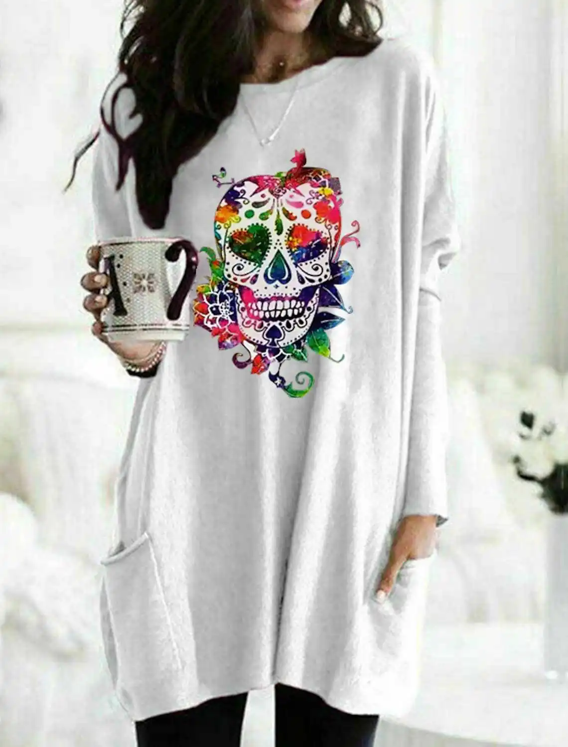 Autumn and Winter New Cross border European and American Women's Halloween Long Sweatshirt Fashion Versatile Round Neck Women
Autumn and Winter New Cross border European and American Women's Halloween Long Sweatshirt Fashion Versatile Round Neck Women