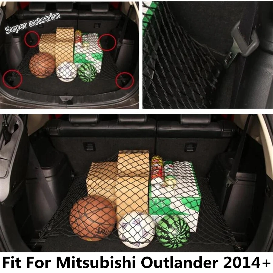 

Car Rear Trunk Storage Luggage Net String Bag Baggage Cover Refit Kit For Mitsubishi Outlander 2014 - 2019 Accessories Interior