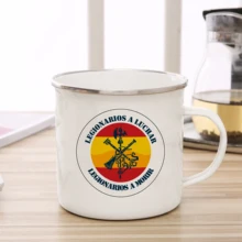 Spanish Legion enamel cup 11oz coffee mug fan commemorative mug personality camping bonfire beer mug