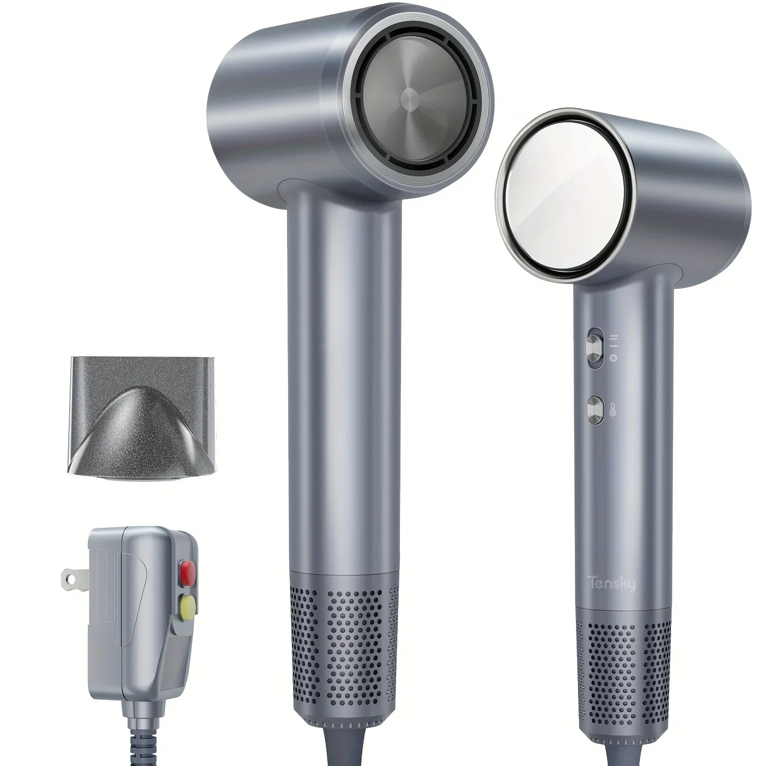 Powerful and Portable Tensky Ionic Hair Dryer with High-Speed Brushless Motor for Fast Drying - No Heat Damage, Quiet Operation
Powerful and Portable Tensky Ionic Hair Dryer with High-Speed Brushless Motor for Fast Drying - No Heat Damage, Quiet Operation
