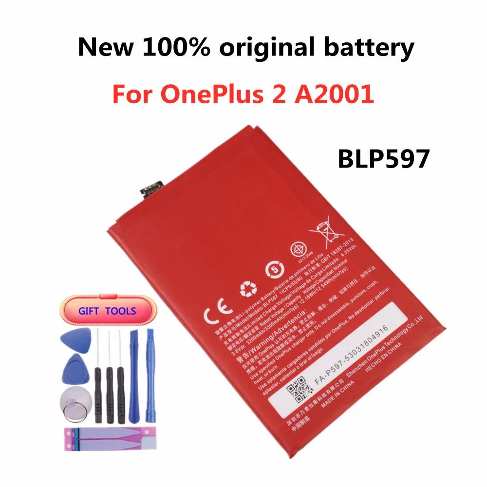 Новый высококачественный сменный аккумулятор BLP597 на 3300 мАч для Oneplus 2 One Plus 2 A2001 оригинальный телефон с батареями 1 +
Новый высококачественный сменный аккумулятор BLP597 на 3300 мАч для Oneplus 2 One Plus 2 A2001 оригинальный телефон с батареями 1 +