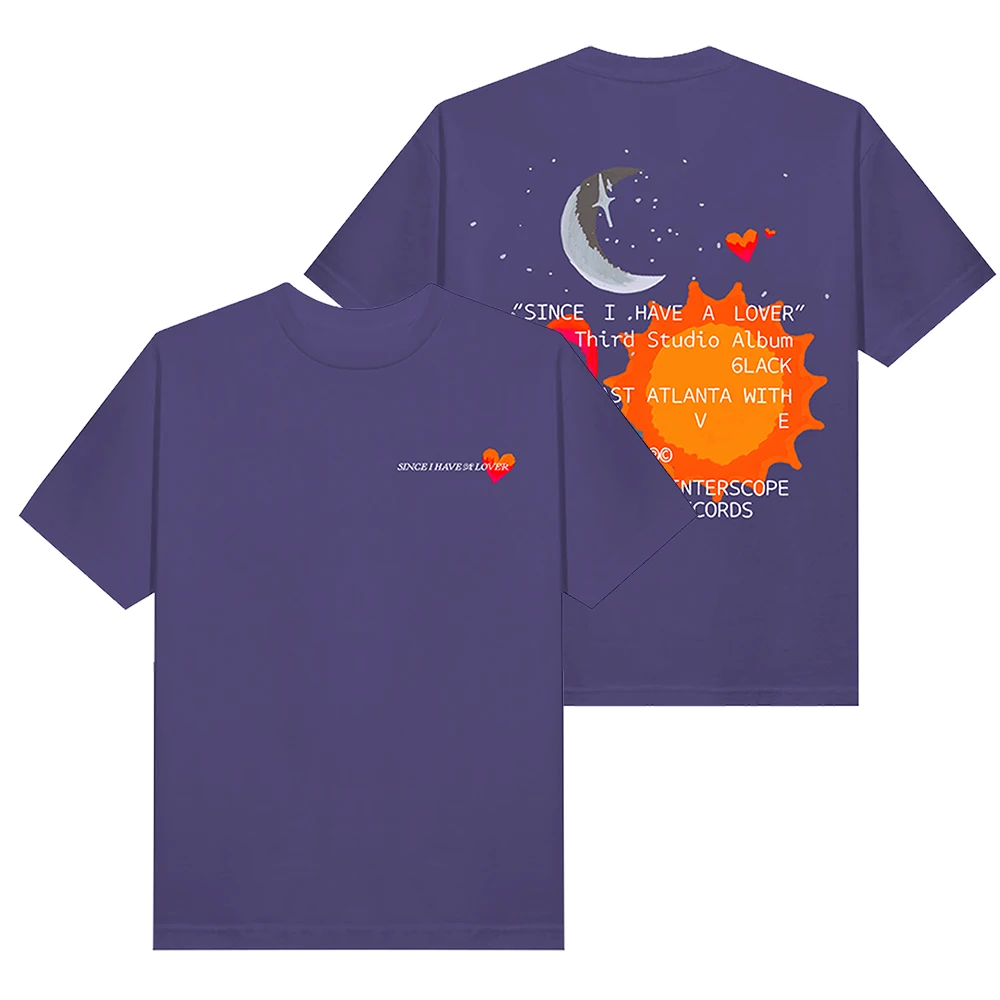 6LACK T-shirts Since I Have A Lover Album Sun & Moon Tee Unisex Fashion Funny Casual Short Sleeve
6LACK T-shirts Since I Have A Lover Album Sun & Moon Tee Unisex Fashion Funny Casual Short Sleeve