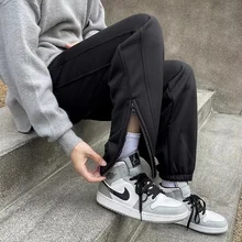 

Men Trousers Jogger Pants Solid Color Spring And Autumn Tidal Current Streetwear Sport Leisure The Price Of Direct Selling