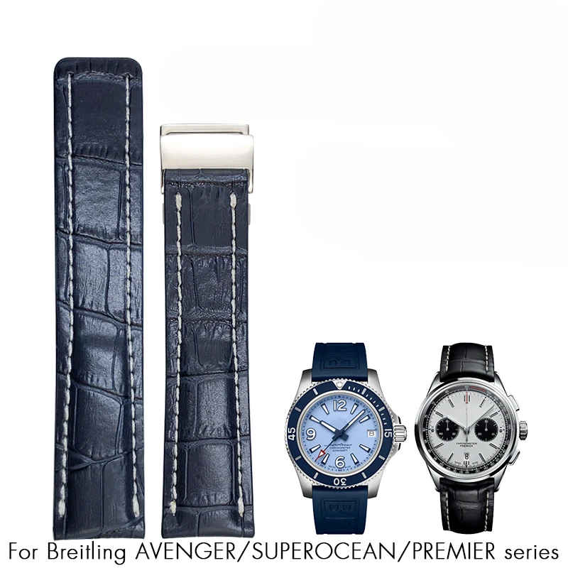 21mm 22mm 23mm 24mm Genuine Real Leather Watch Band Fit for Breitling Strap Accessories NAVITIMER WORLD Avenger Superocean Belt
21mm 22mm 23mm 24mm Genuine Real Leather Watch Band Fit for Breitling Strap Accessories NAVITIMER WORLD Avenger Superocean Belt