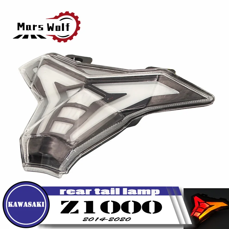 Motorcycle Rear Tail Light Brake Turn Signal Integrated Led Light For Kawasaki Z1000 2014 2015 -2020 Ninja ZX10R 2016 2017-2020
Motorcycle Rear Tail Light Brake Turn Signal Integrated Led Light For Kawasaki Z1000 2014 2015 -2020 Ninja ZX10R 2016 2017-2020