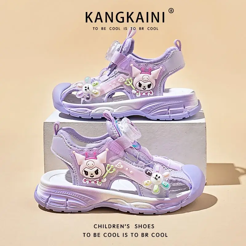 2024 New Kuromi Girl Sandal Sanrio Kawaii Anime Babys Baotou Beach Princess Sandals Summer Sweet Cute Cartoon Shoes Gift for Kid
2024 New Kuromi Girl Sandal Sanrio Kawaii Anime Babys Baotou Beach Princess Sandals Summer Sweet Cute Cartoon Shoes Gift for Kid