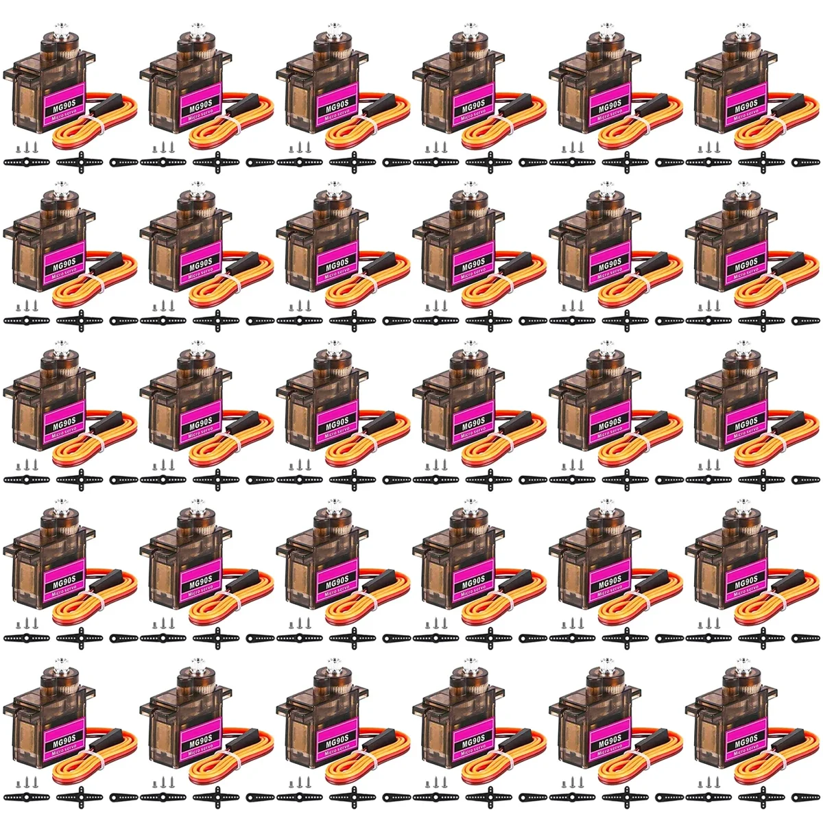 1-30PCS Metal Geared Mg90s Micro Servo 9G For Arduino RC Vehicle Smart Robot Car Helicopter Plane Boat Compatible Servos Models
1-30PCS Metal Geared Mg90s Micro Servo 9G For Arduino RC Vehicle Smart Robot Car Helicopter Plane Boat Compatible Servos Models