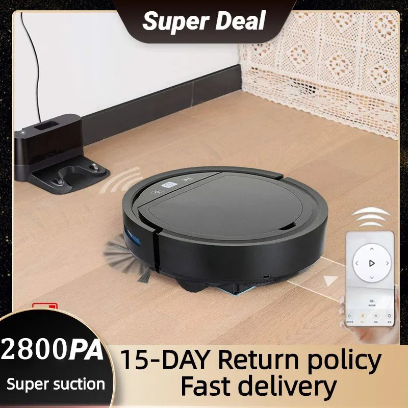 Robot Vacuum Cleaner 2500PA Smart Wireless Auto-Recharge APP Floor Sweeping Cleaning Alexa Google For Home Vacuum Cleaner
Robot Vacuum Cleaner 2500PA Smart Wireless Auto-Recharge APP Floor Sweeping Cleaning Alexa Google For Home Vacuum Cleaner