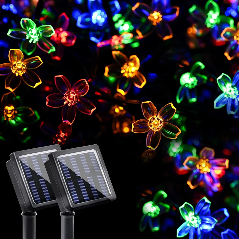 Solar Flower Strings Lights Solar Fairy Lights Total LED Cherry Blossoms String Lights for Outdoor Home Lawn Wedding Patio 400
Solar Flower Strings Lights Solar Fairy Lights Total LED Cherry Blossoms String Lights for Outdoor Home Lawn Wedding Patio 400