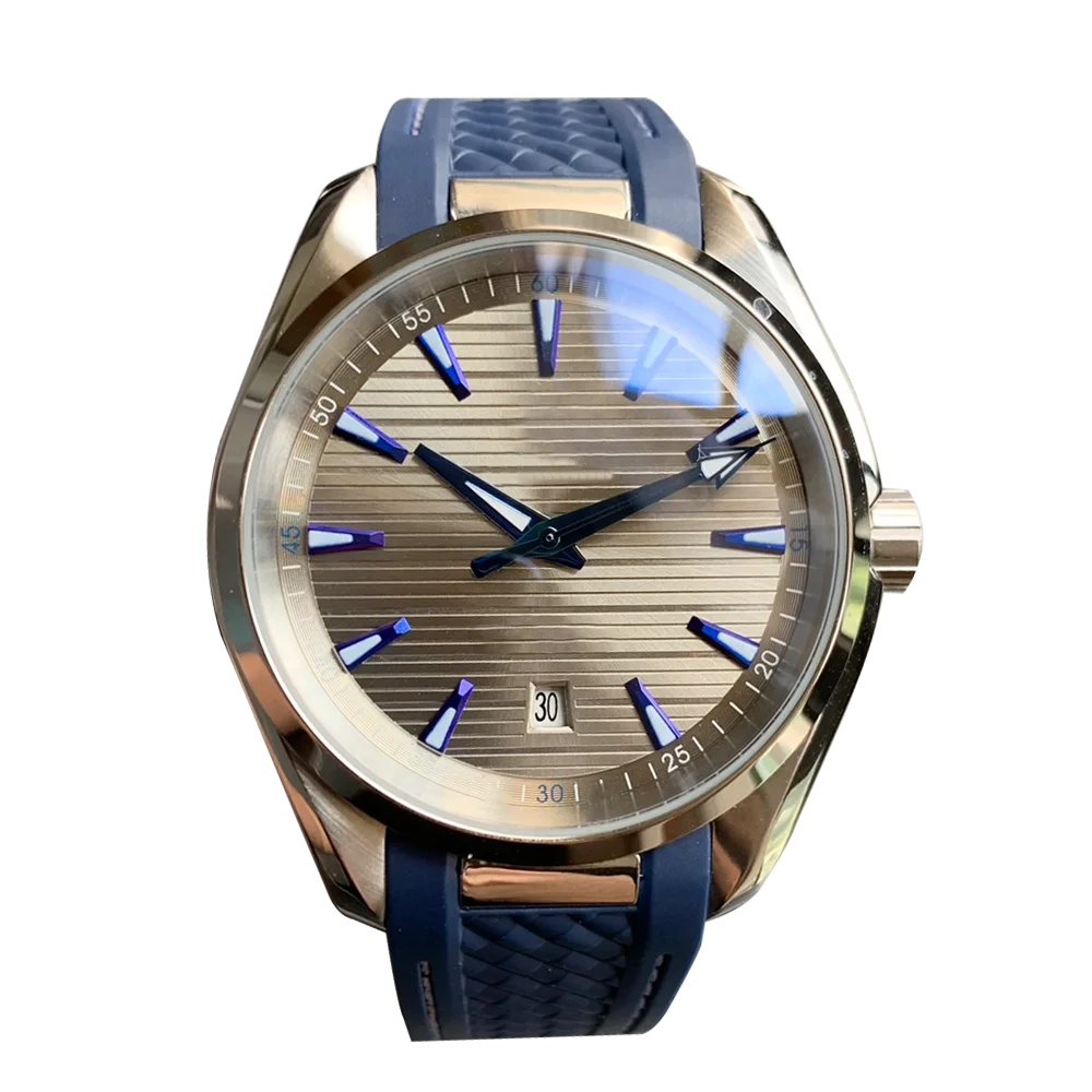 

2023 New Top Fashion Men's Watch CO‑AXIAL Blue Dial AQUA TERRA Steel Case with Steel Bracelet 220.10.41.21.03.005 Relogio