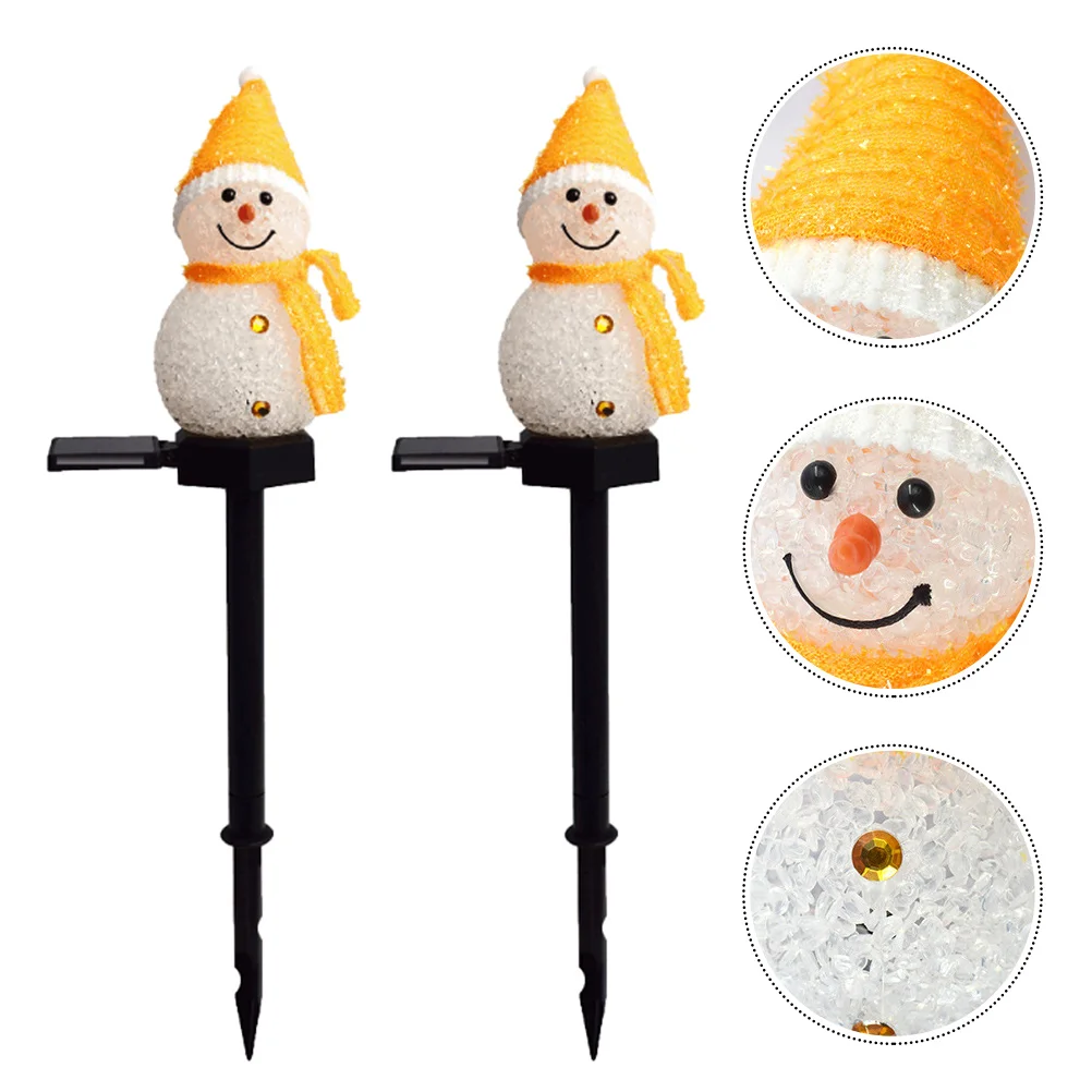 2 Pcs Snowman Plug Lights Solar Lawn Lamp Outdoor Christmas Stick Yard Landscape Decorations
2 Pcs Snowman Plug Lights Solar Lawn Lamp Outdoor Christmas Stick Yard Landscape Decorations