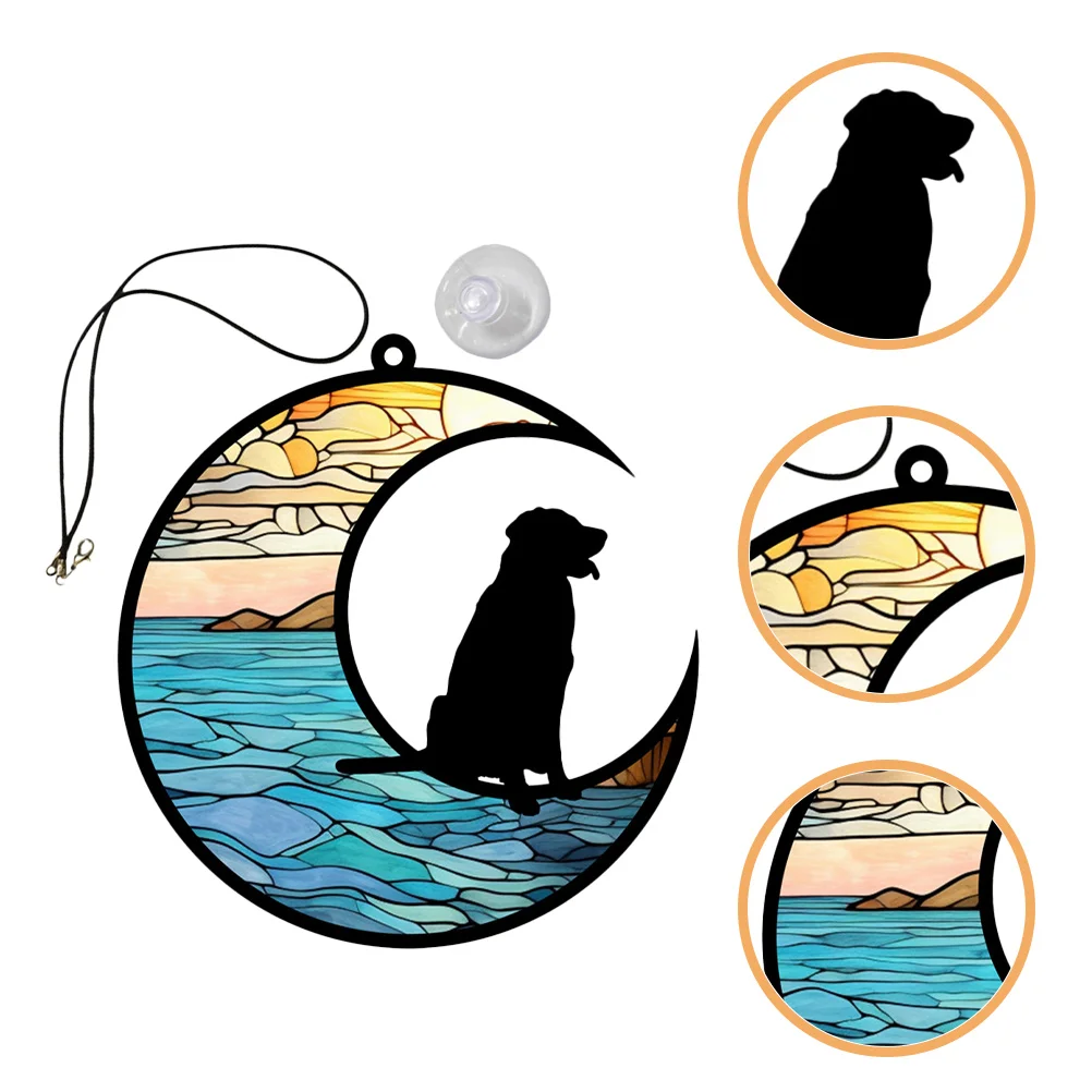 Dog On Moon Ornament Dog Moon Hanging Pendant Dog Remembrance Gift for Dog Lover Ornament
Dog On Moon Ornament Dog Moon Hanging Pendant Dog Remembrance Gift for Dog Lover Ornament